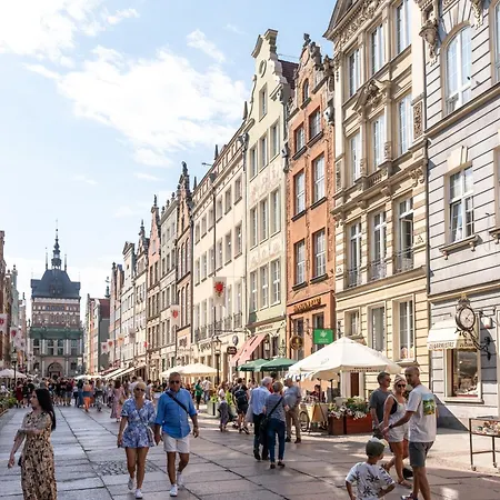 Dluga 70 W Oknach Starego Miasta Centrum Daire *