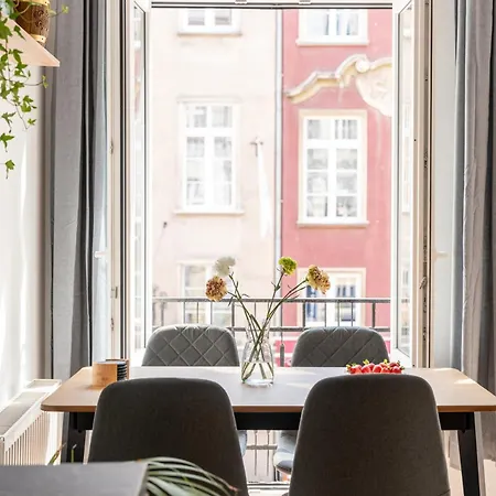 Apartment Dluga 70 W Oknach Starego Miasta Centrum Danzig